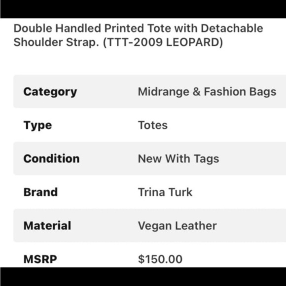 Trina Turk Floral Print Tote NWT - Picture 12 of 12